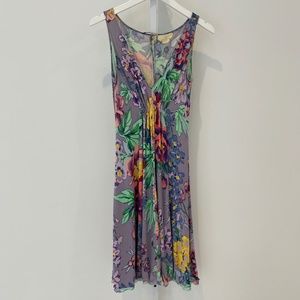 ELIE TAHARI FLORAL SILK DRESS SIZE 4